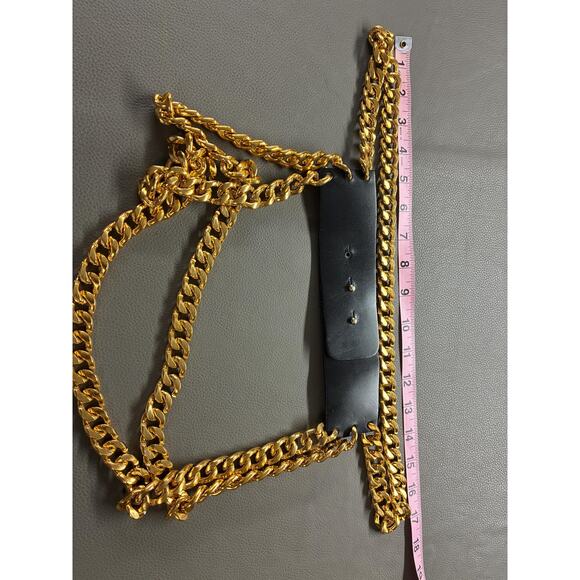 Vintage Gold Tone Multi Chain Belt Adjustable Statement Waist Belt Retro Fashion main image 6